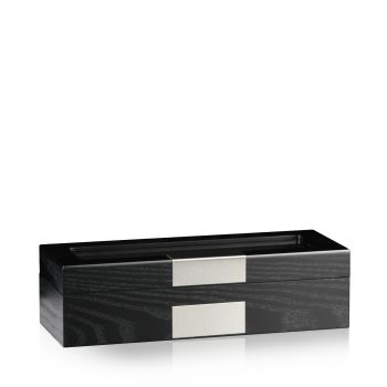 Uhrenbox Monteray 5 Esche - Schwarz Seidenmatt Uhrenbox Monteray 5 Esche - Schwarz Seidenmatt