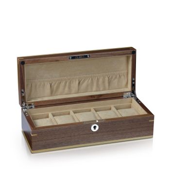 Vorschau: Uhrenbox Aberdeen 5 - Walnuss Vorschau: Uhrenbox Aberdeen 5 - Walnuss