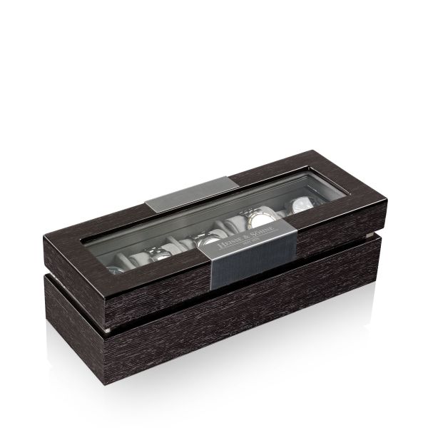 Uhrenbox mit Sichtfenster Executive 5 - Quercus