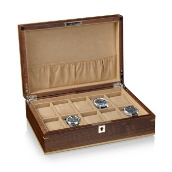 Vorschau: Uhrenbox Aberdeen 10 - Walnuss Vorschau: Uhrenbox Aberdeen 10 - Walnuss