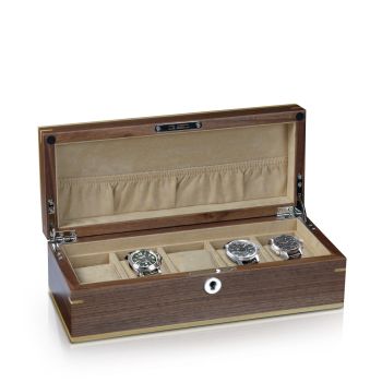 Vorschau: Uhrenbox Aberdeen 5 - Walnuss Vorschau: Uhrenbox Aberdeen 5 - Walnuss